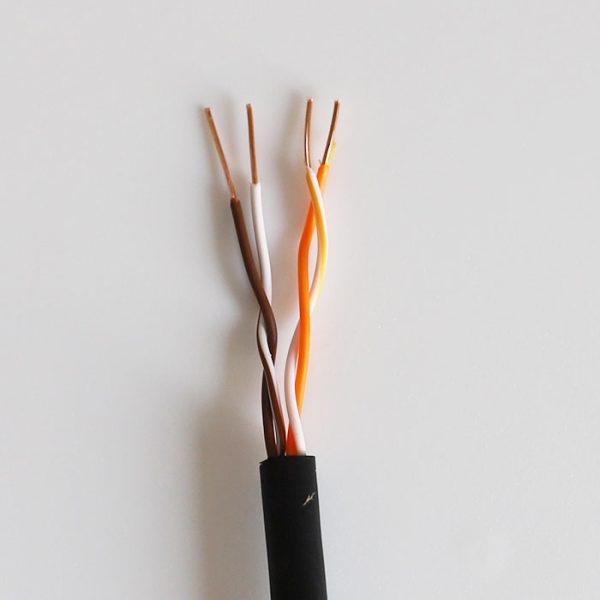 Cáp 4 lõi dùng đi dây tín hiệu camera, điện thoại VCom 2P Cat 5 PVC (D220004)  cuộn 305m