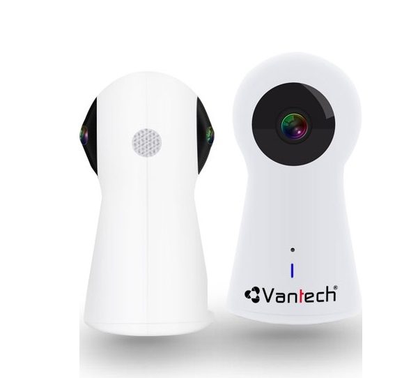 Camera wifi Vantech V2050 góc nhìn 720 độ, đàm thoại 2 chiều, báo động qua điện thoại, MicroSD, P2P