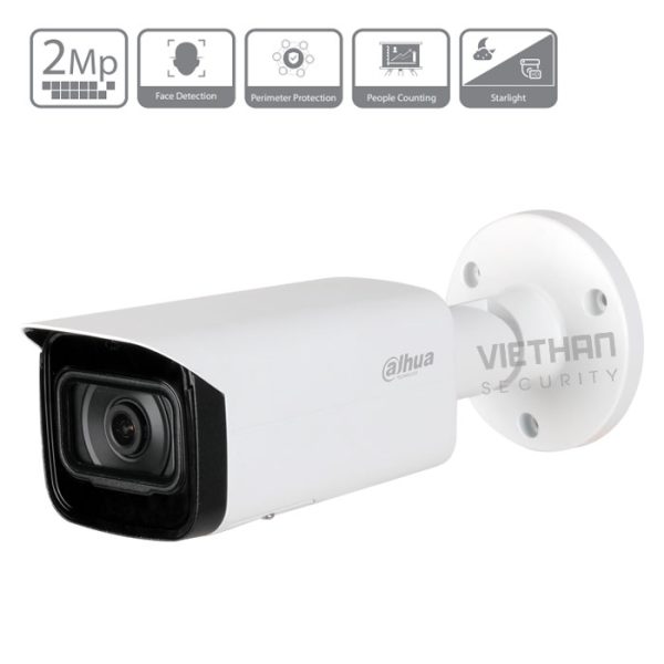 Camera Dahua IPC-HFW5241TP-S 2.0 Megapixel, IR 80m, chống ngược sáng, Starlight, khe cắm MicroSD, chụp hình khuôn mặt