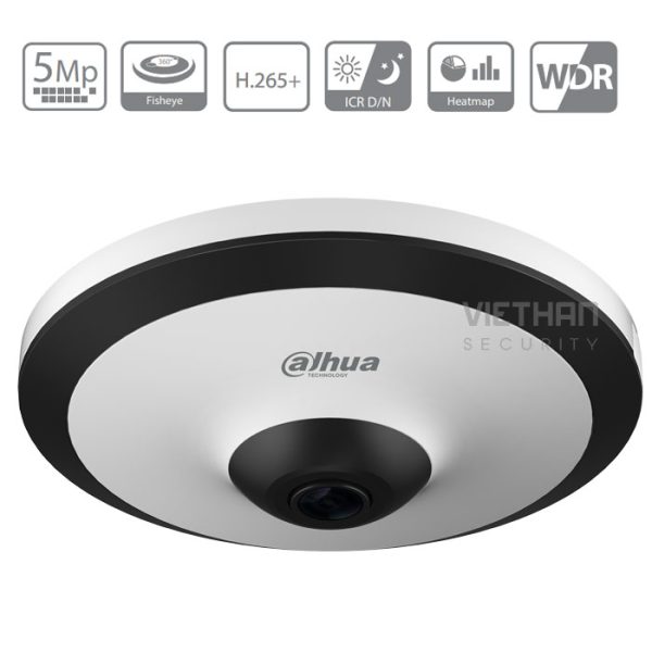 Camera Dahua IPC-EW5531P-AS 5.0 Megapixel, Ống kính mắt cá F1.4mm, Audio/Alarm, Mic thu âm, Chống ngược sáng,