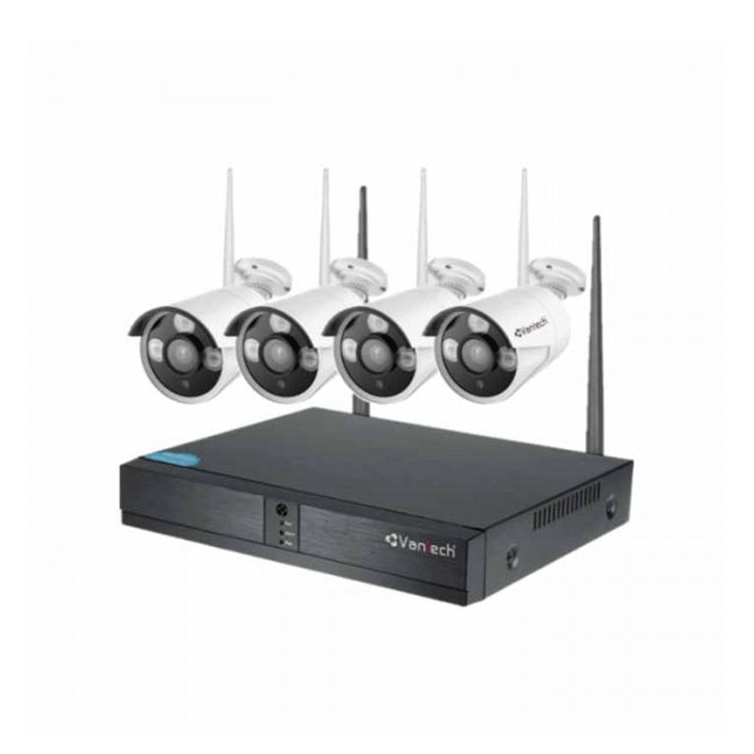 Bộ kit combo 4 camera 1080P wifi NVR Kit VPH-0460W