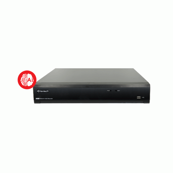 Đầu ghi hình IP Vantech VPH-N4416 (16 kênh IP 8MP, 4K NVR, tính năng AI, chuẩn nén H.265+)