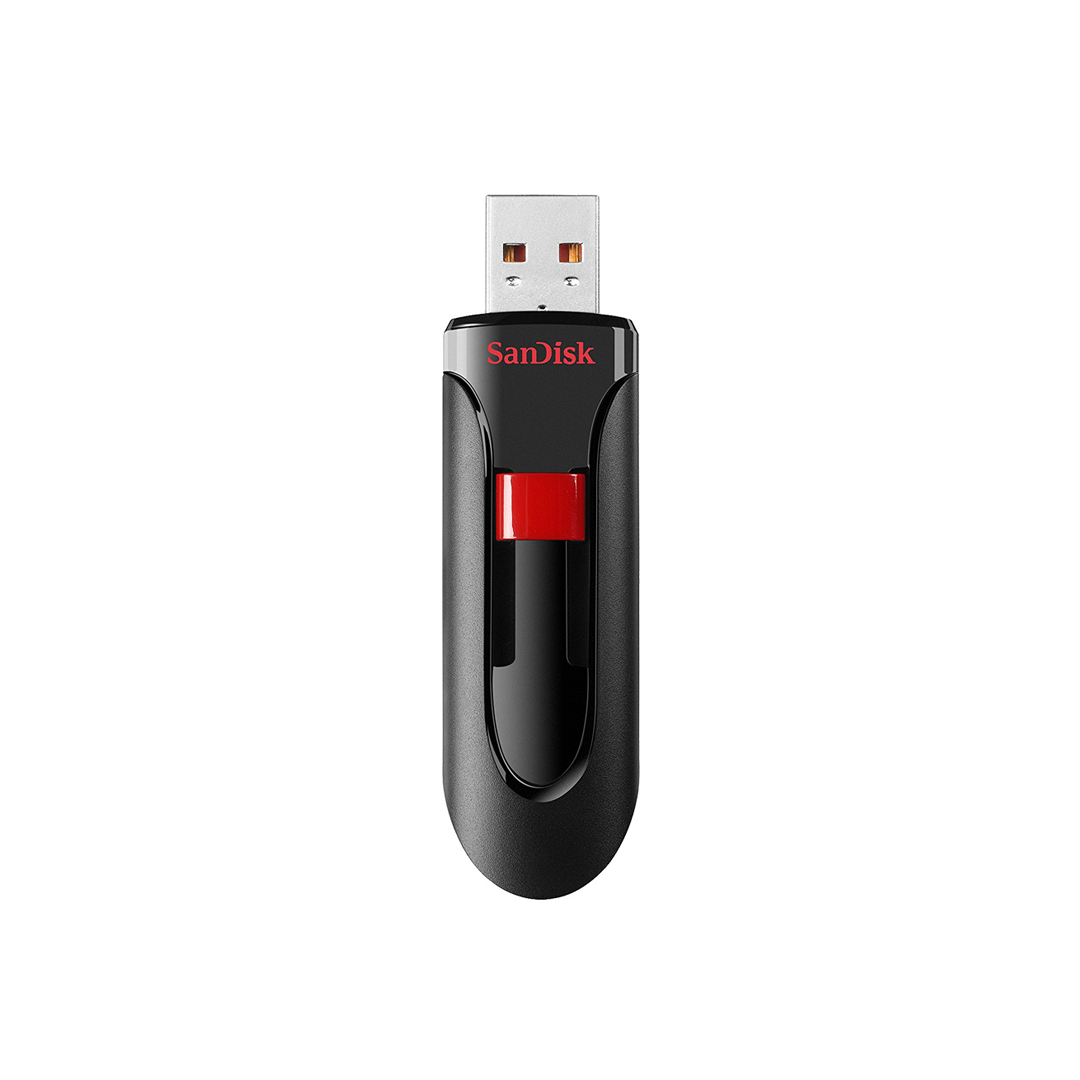 USB SanDisk Cruzer Glide 3.0 USB Flash Drive CZ600 64GB USB3.0 Black with red slider retractable design SDCZ600-064G-G35