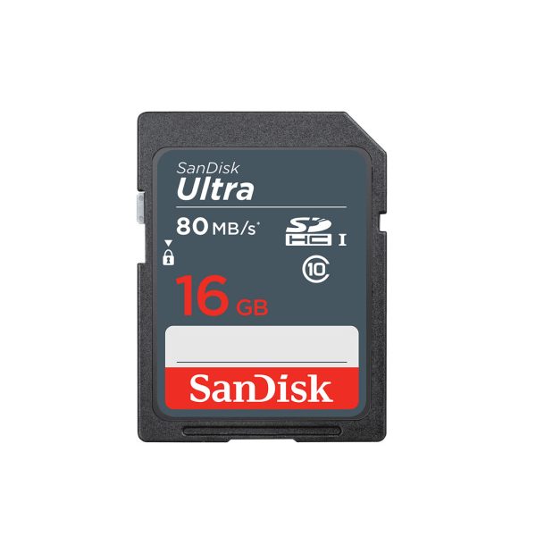 SanDisk Ultra SDHC, SDUNS 16GB, C10, UHS-I, 80MB/s R, 3x5 SDSDUNS-016G-GN3IN