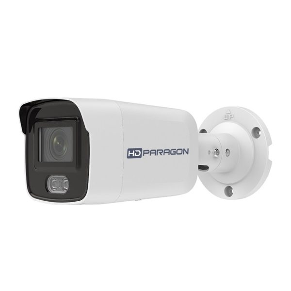 Camera Colorvu chống báo động giả màu sắc 24/7 IP HDParagon HDS-2047G2-LU/SL4 (4 Megapixel, đèn & loa báo động, H.265+, IP 67, chống va đập IK10)