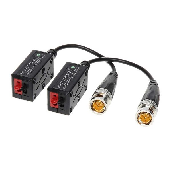 Đầu nối tín hiệu Balun HD-TVI đổi từ cáp mạng, điện thoại sang BNC