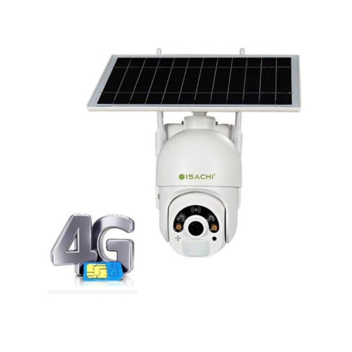 Camera sử dụng năng lượng mặt trời 4G ISACHI SC-PT04GW 2MP 1080P, đàm thoại 2 chiều, Tầm quan sát 20-30m