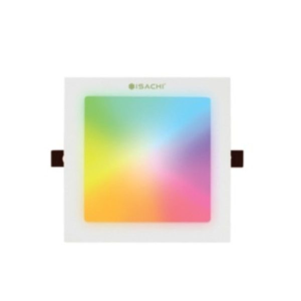 Đèn LED vuông ISACHI SC-W12SP công suất 12W kết nối wifi, hỗ trợ ánh sáng nhiều màu sắc