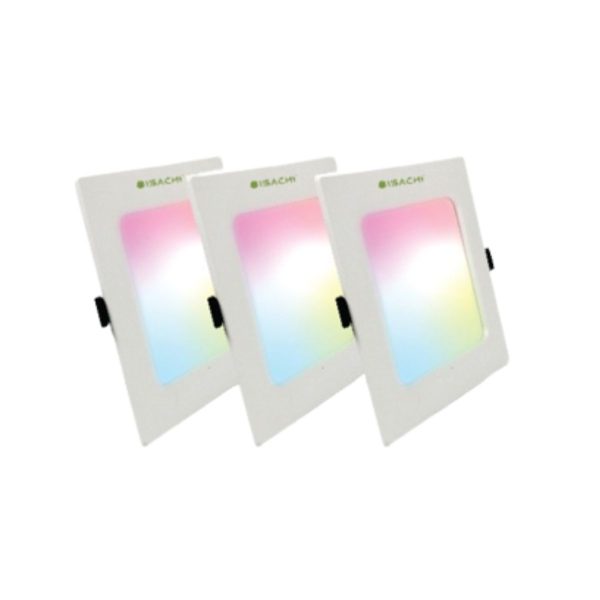 Đèn LED vuông wifi 2.4GHz ISACHI SC-W20SP công suất 20W, hẹn giờ tiện ích