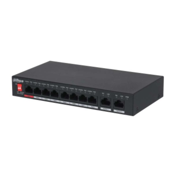 Switch 8 cổng PoE Dahua DH-PFS3010-8ET-96 công suất PoE 96W, Khả năng chuyển đổi 5.6Gbps