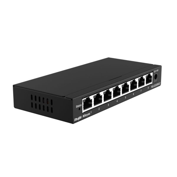 Bộ chuyển mạch 8 cổng Ruijie RG-ES208GC 8 cổng 10/100/1000Mbps, 1 cổng uplink, tốc độ 16Gbps