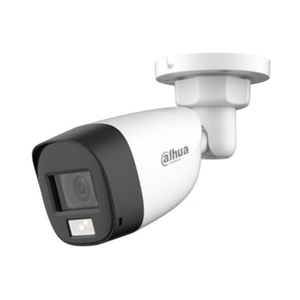 Camera thân hồng ngoại 2MP Dahua DH-HAC-HFW1200CLP-IL-A tích hợp đèn LED 20m, mic thu âm thanh