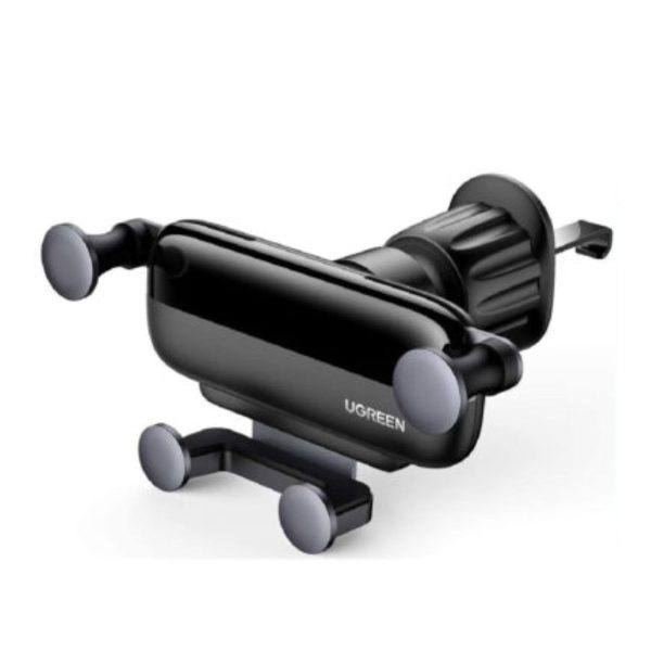 Kẹp đỡ điện thoại trọng lực cho ô tô UGREEN 10996 LP313 xoay 360 độ, màu đen, màn hình từ 4.7 đến 7 inch