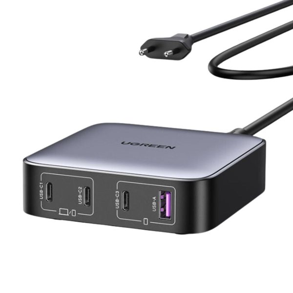 Củ sạc để bàn Nexode 100W US Ugreen 90736 CD328 2 cổng Type-C, 2 cổng Type-A