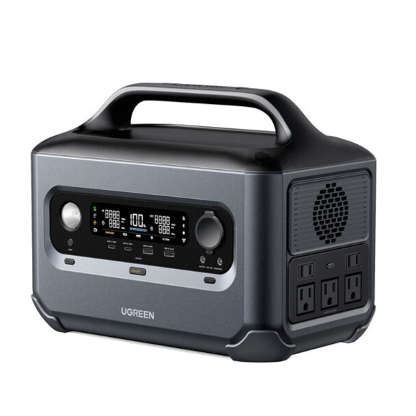 Trạm phát điện di động PowerRoam Ugreen 90997 GS600 công suất 600W US, Pin LiF, Sạc nhanh 1 giờ