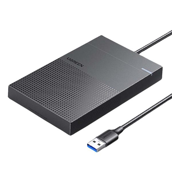 Vỏ ổ cứng 2.5inch USB Type-A Ugreen 30719 CM471 màu đen, tốc độ truyền tải 5Gbps