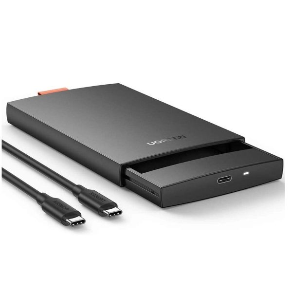 Hộp đựng ổ cứng 2.5inch Ugreen 80556 CN237 màu đen, chiều dài cáp 50cm