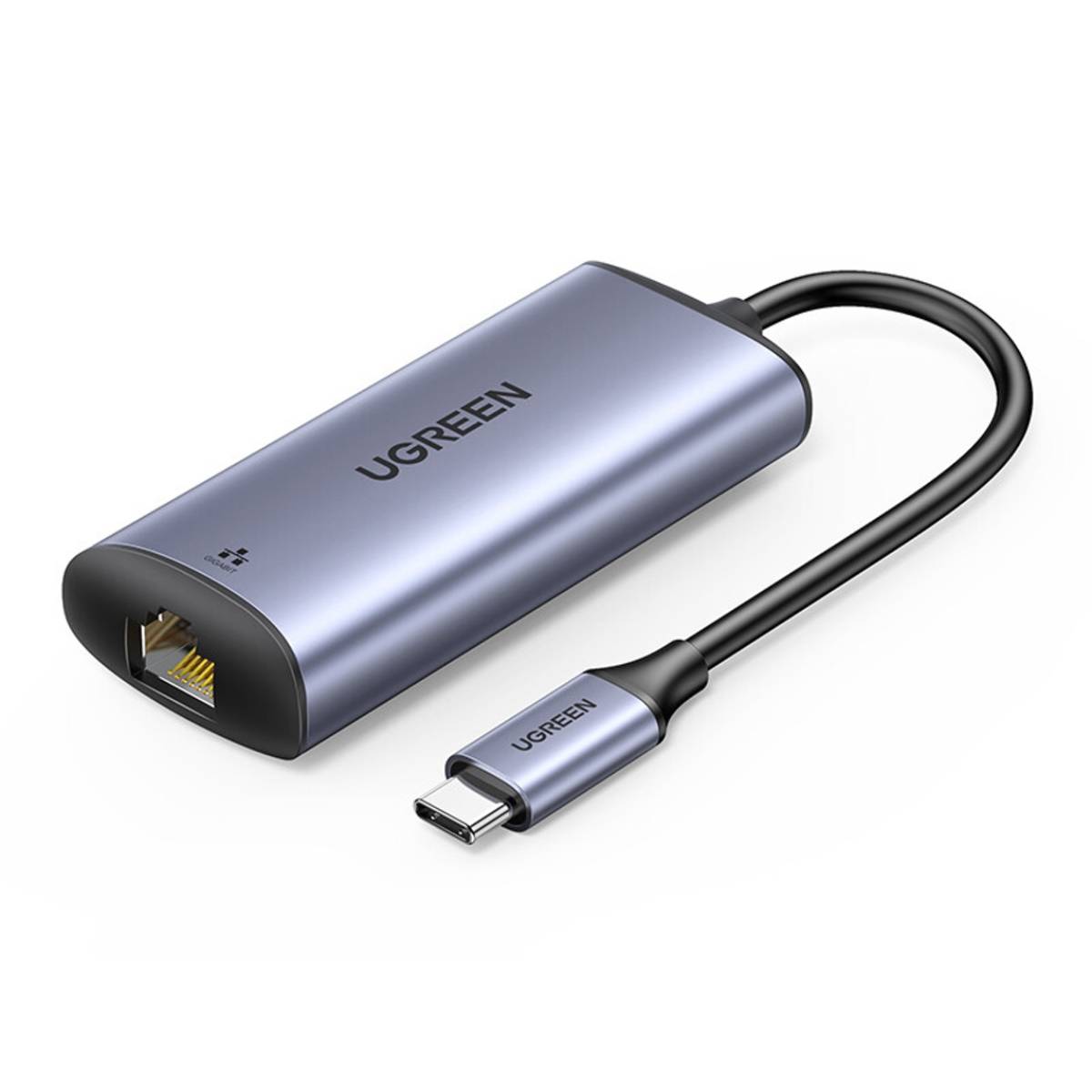 9862_cap_chuyen_type_c_to_lan_rj45_1000mbps_15cm_ugreen_70446_cm275_thumb Cáp chuyển Type-C to LAN RJ45 1000Mbps 15CM Ugreen 70446 CM275 tốc độ truyền 2.5Gbps, đèn LED báo