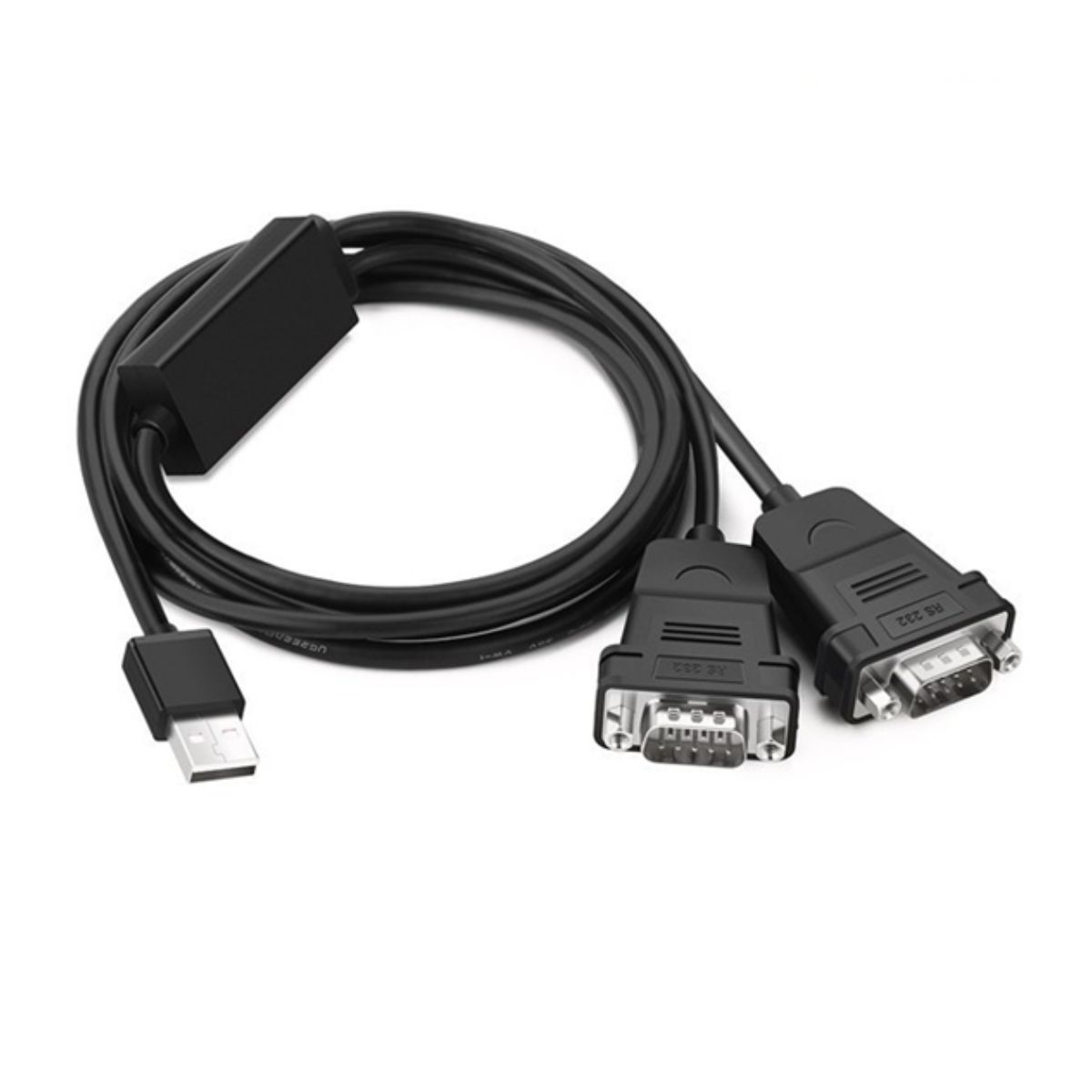 9890_cap_chuyen_usb_2_0_to_2_com_rs232_ugreen_30769_thumb Cáp chuyển USB 2.0 to 2 Com RS232 Ugreen 30769 tốc độ truyền lập 128000 bit/giây, 1Mbps