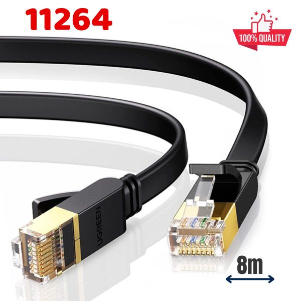 Cáp mạng đúc sẵn Cat7 dài 8m dẹt chính hãng Ugreen 11264 Cao cấp