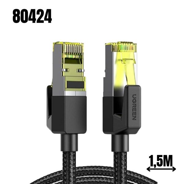 Cáp mạng Cat7 vỏ bọc Nylon dài 3M băng thông 10Gbps 600MHZ Ugreen 80424 cao cấp