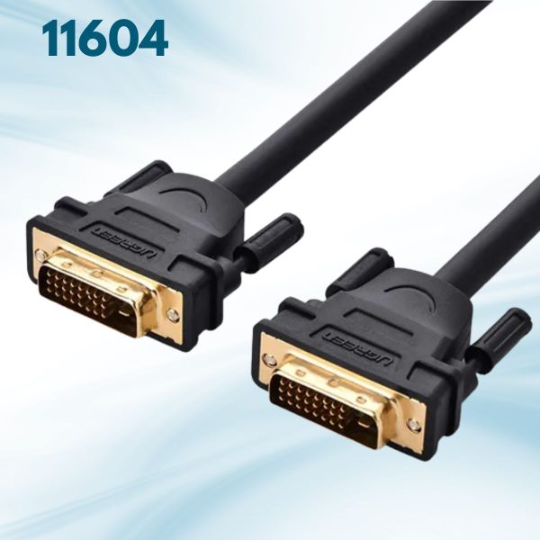 Cáp tín hiệu DVI 24+1 DV101 Ugreen 11604 2M màu đen, Hỗ trợ tốc độ 120Hz