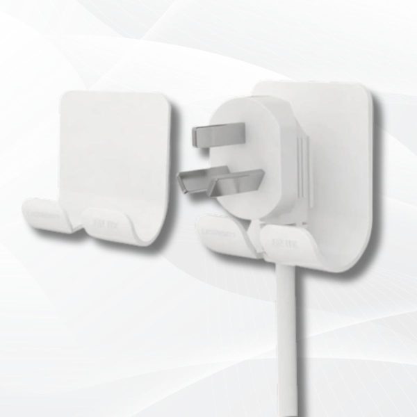 Móc treo phích cắm điện đa năng Ugreen 20365 Màu trắng, Bóc dán tiện lơi, Nhỏ gọn