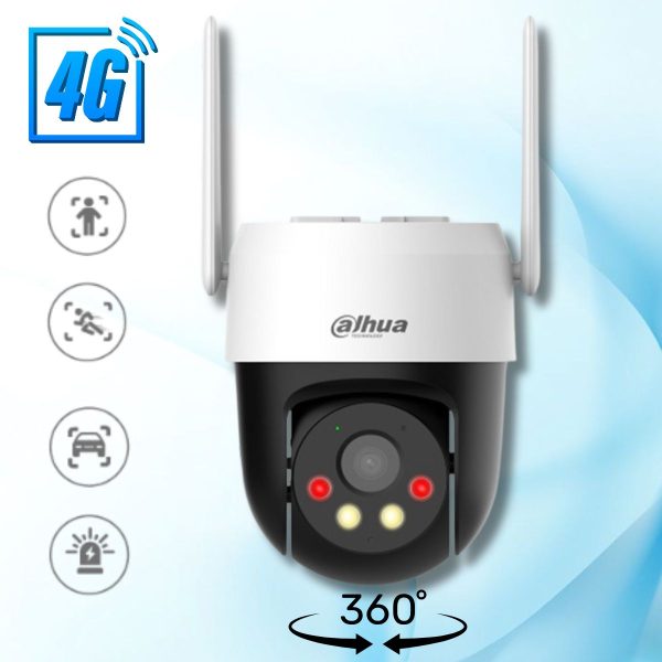Camera 4G Dahua DH-SD-P5AE-PV-4G 5MP Phát hiện người, xe, Theo dõi chuyển động, Tích hợp Mic & loa