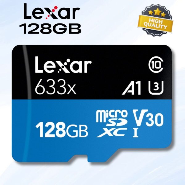 Thẻ nhớ Micro SD 128GB Lexar LSDMI128BB633A Class 10, Tốc độ đọc 100 MB/s, Ghi 45 MB/s.