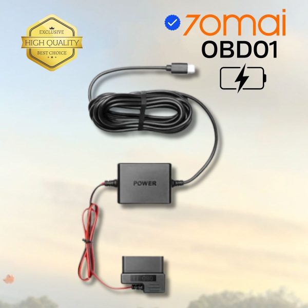 Bộ Hardwire Kit 70mai OBD01 cho camera hành trình 70mai A810, A510, M310, M500, Omni X200..  Bảo vệ 5 lớp an toàn cho pin