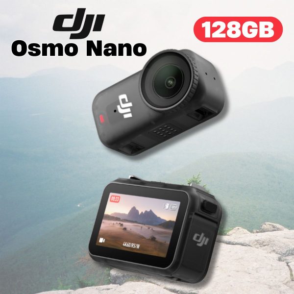 DJI Osmo Nano máy quay hành động gọn nhẹ, chống rung cực mượt, Sạc nhanh (128GB)