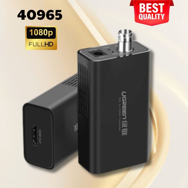 Bộ chuyển SDI to HDMI Ugreen 40965 CM131 Hỗ trợ phân giải 1080p, Truyền dữ liệu 2.97 Gbps