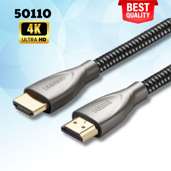 Cáp HDMI 2.0 Ugreen 50110 5M Carbon Cao cấp 4K60Hz