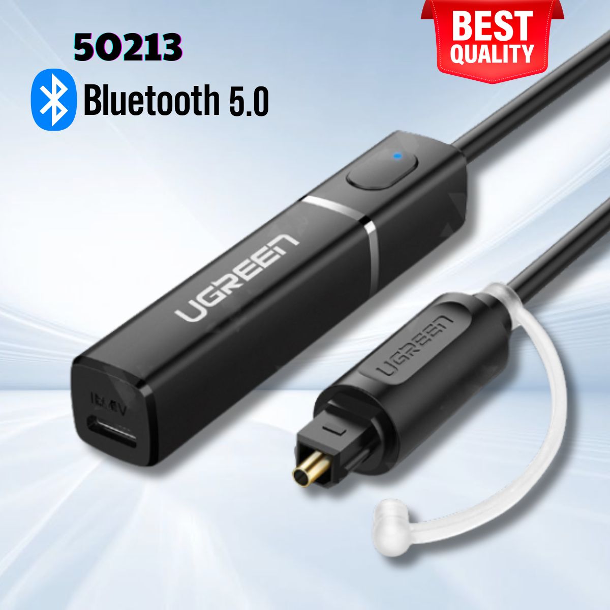 Bộ chuyển đổi âm thanh Optical Bluetooth 5.0 Ugreen 50213 CM150 Kết nối đến 10m