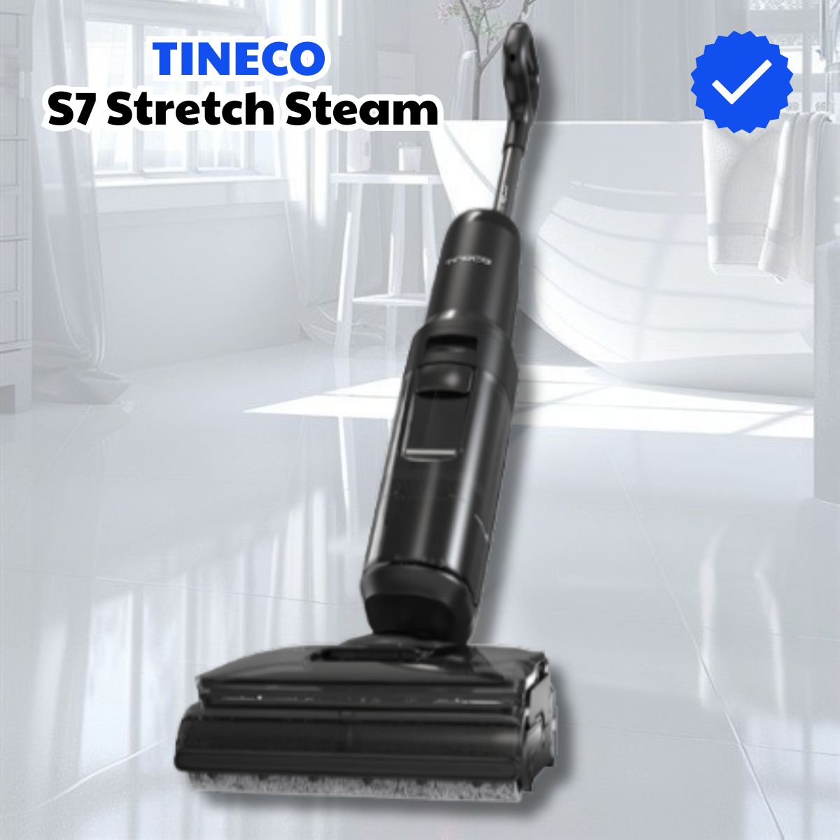 Máy hút bụi lau sàn hơi nước nóng Tineco S7 Stretch Steam Lực hút 22.000Pa, Hút- lau - khử khuẩn 3 trong 1