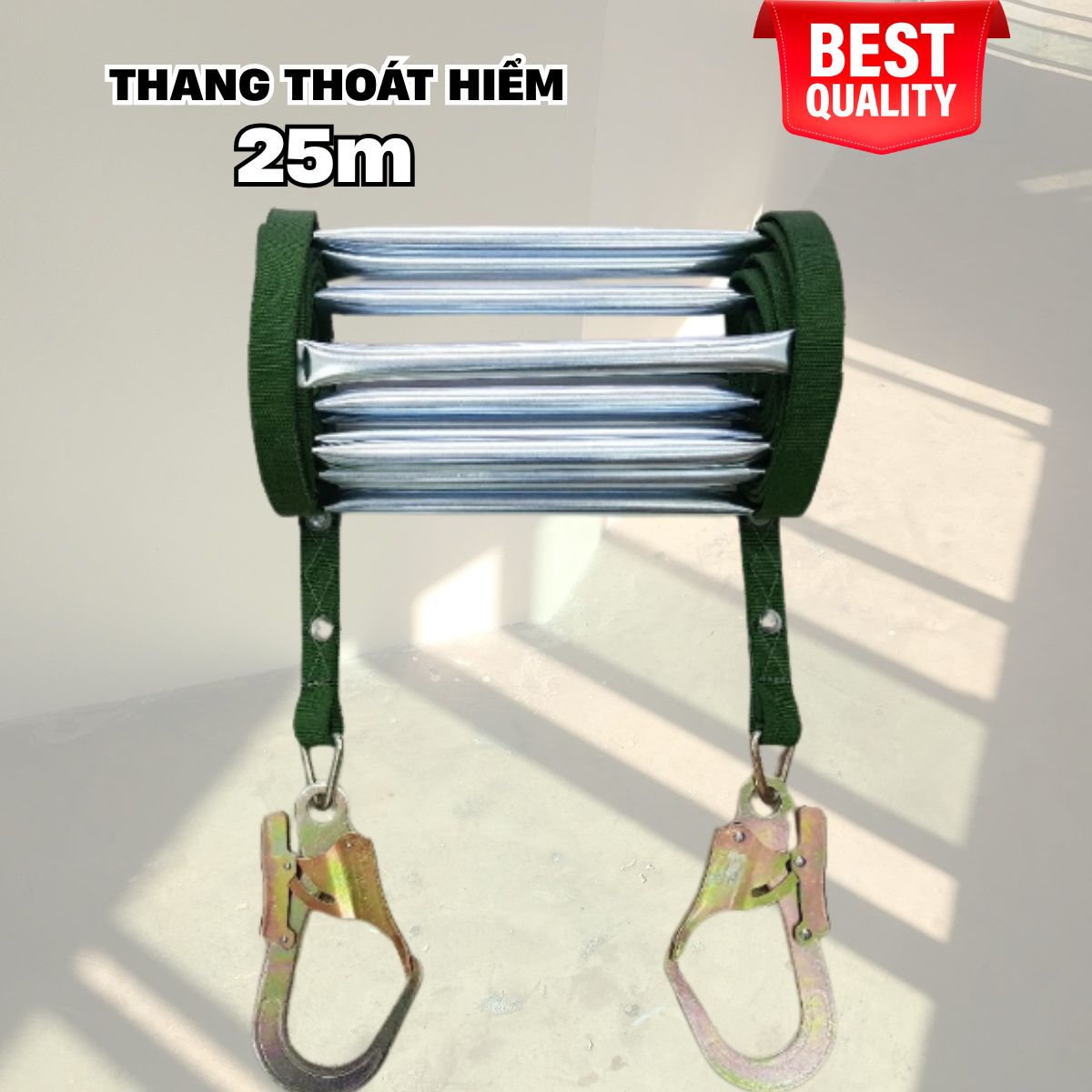 Thang dây thoát hiểm 25m cứu nạn an toàn PCCC