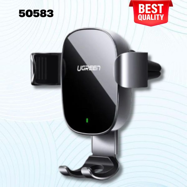 Ugreen 50583 10W màu Đen Sạc điện thoại không dây trên xe hơi CD157