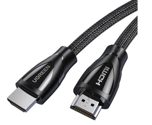 Cáp HDMI 2.1 Ugreen 50731 Dài 8m, Hỗ trợ độ phân giải 8K 60Hz, PVC + Sợi Cotton