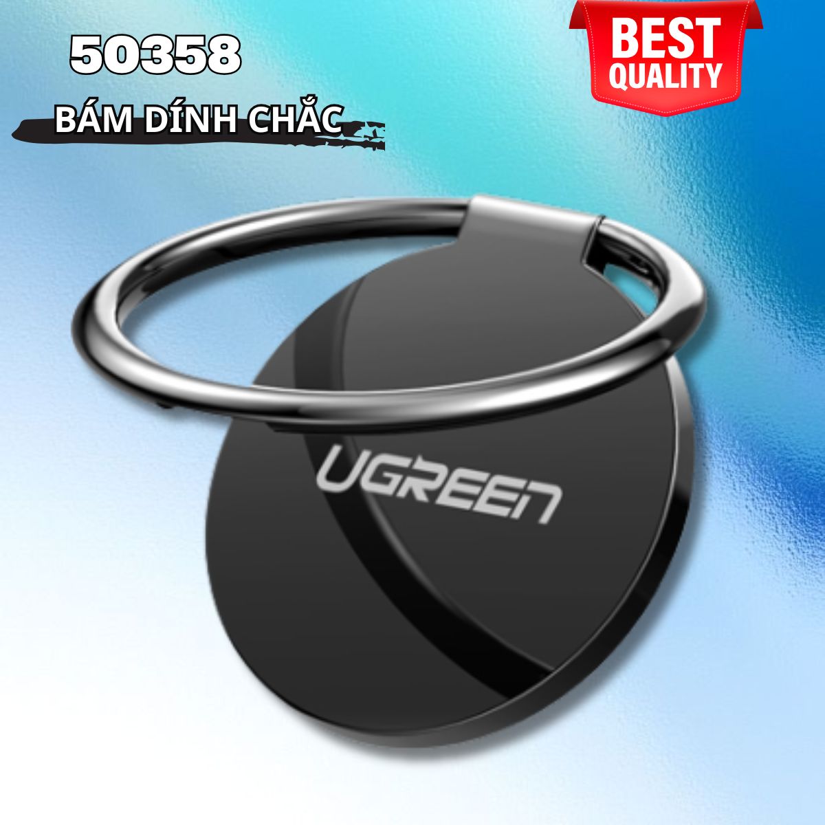 Ugreen 50358 Giá đỡ ngón tay cho điện thoại + máy tính bảng, Xoay 360 độ