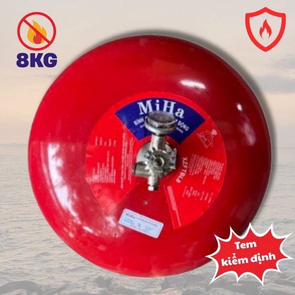 Quả cầu chữa cháy Abc Miha 8 kg, Có tem kiểm định