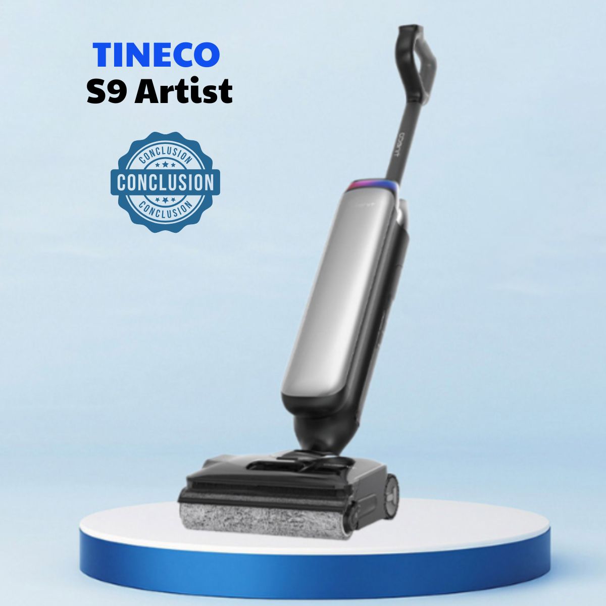Máy hút bụi & lau nhà Tineco S9 Artist Prime Lực hút 18000Pa, Nằm phẳng 180 độ