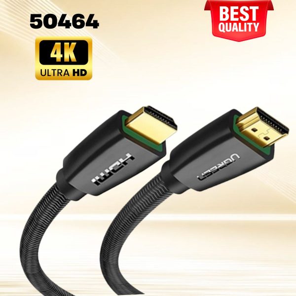 Ugreen 50464 3M màu Đen Cáp tín hiệu HDMI chuẩn 2.0 hỗ trợ phân giải 4K HD118