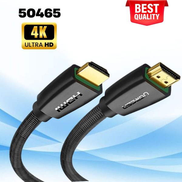 Ugreen 50465 5M màu Đen Cáp tín hiệu HDMI chuẩn 2.0 hỗ trợ phân giải 4K HD118
