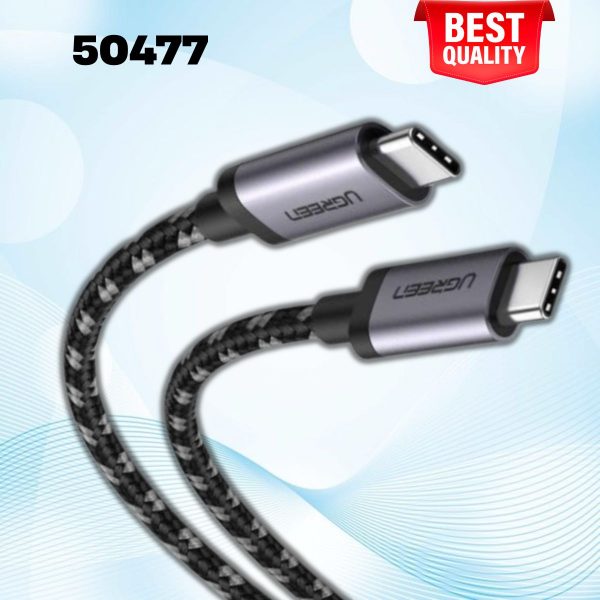 Cáp USB type C ra USB-C v3.1 Gen 1 Ugreen 50477 1M 5Gbps, Sạc nhanh chuẩn PD 3A