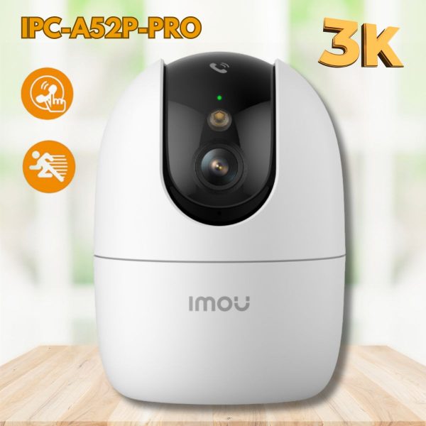 Camera Wifi quay quét Imou IPC-A52P-Pro 5MP, Đàm thoại 2 chiều, Wifi 6, Đèn & Còi
