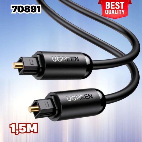 Cáp quang Audio (Toslink, Optical) Ugreen 70891 dài 1.5m Tương thích rộng