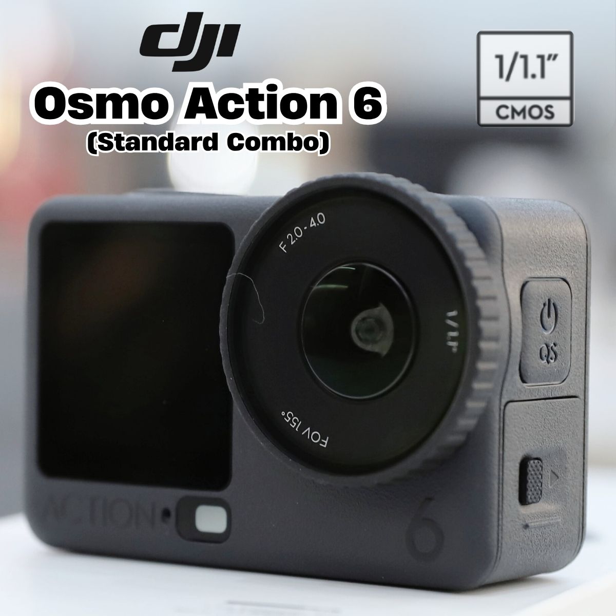 DJI Osmo Action 6 Camera chống rung, Ghi hình 4K, Pin 1950mAh (Standard Combo)