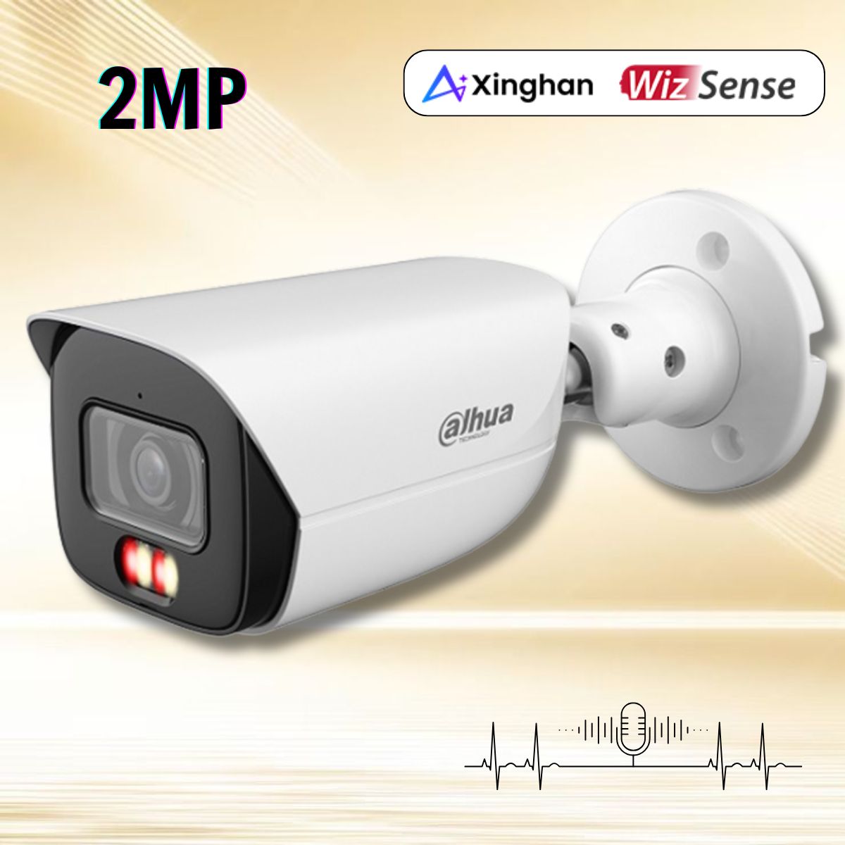 Camera IP Dahua DH-IPC-HFW3249E-AS-IL 2MP Công nghệ SMD 4.0, Chống nhiễu 3DNR, Tích hợp Mic