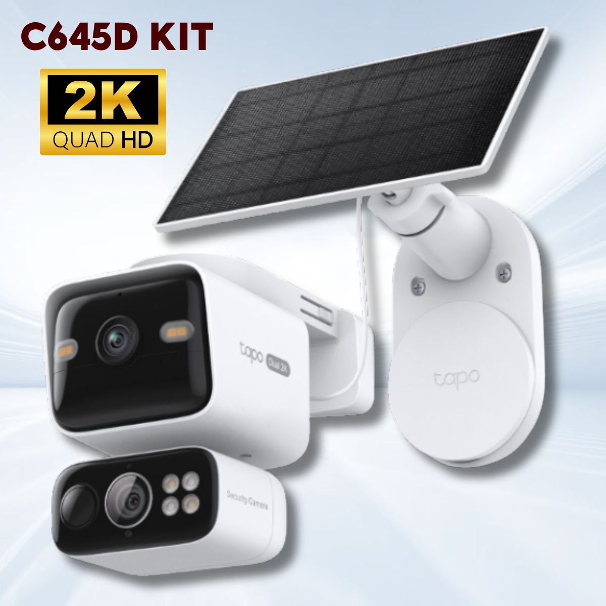 Camera Năng lượng mặt trời ống kính kép 2K Tapo C645D KIT Nhận diện Người, Phương tiện, Thú cưng, Kèm Pin 10.000mAh, Đàm thoại 2 chiều