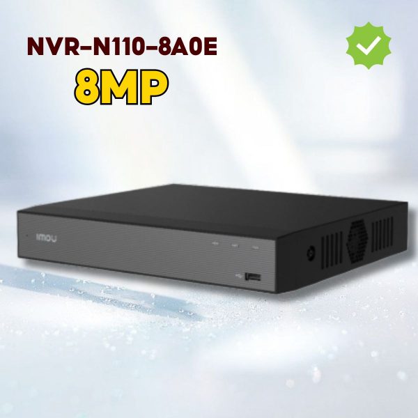 Đầu ghi NVR 10 kênh Imou NVR-N110-8A0E 90Mbps, Đàm thoại 2 chiều, Hỗ trợ Camera 8MP, Ổ cứng đến 16TB